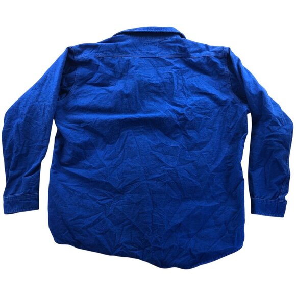 Deerskin Mens Shirt Size XL Blue Long Sleeve Casual Buton Up Classic Travel - Picture 2 of 11